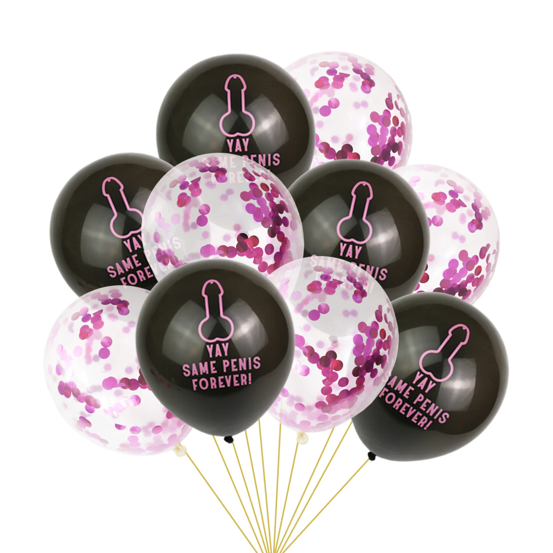 Amazon Hot same penis forever balloon confetti balloon bachelor party