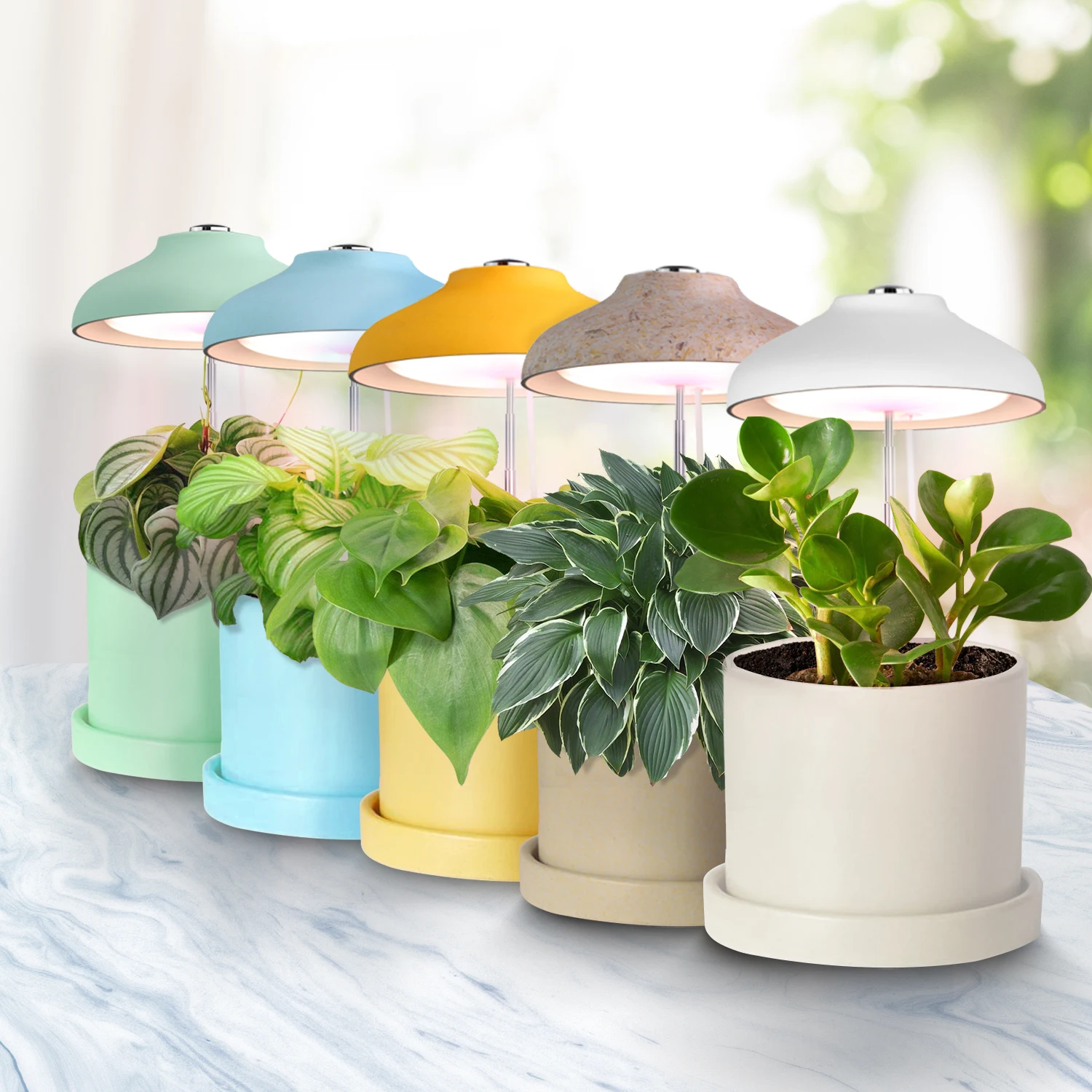 indoor colorful umbrella lights decorative ring home grow light with adapter full spectrum
