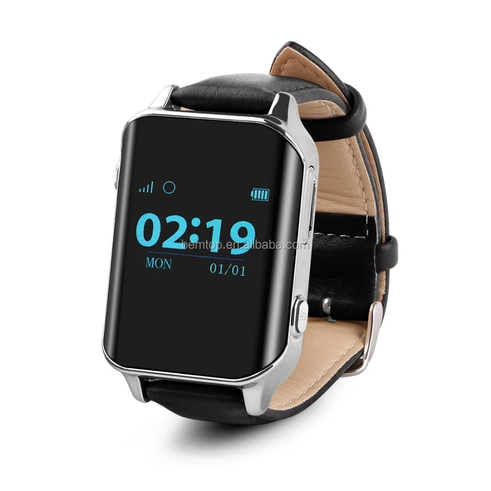 
Unique Curved Plate Satellite/WiFi/LBS Multi-positioning Mode GPS Watch Tracker for Elderly with Heart Rate Monitor and SOS Call 