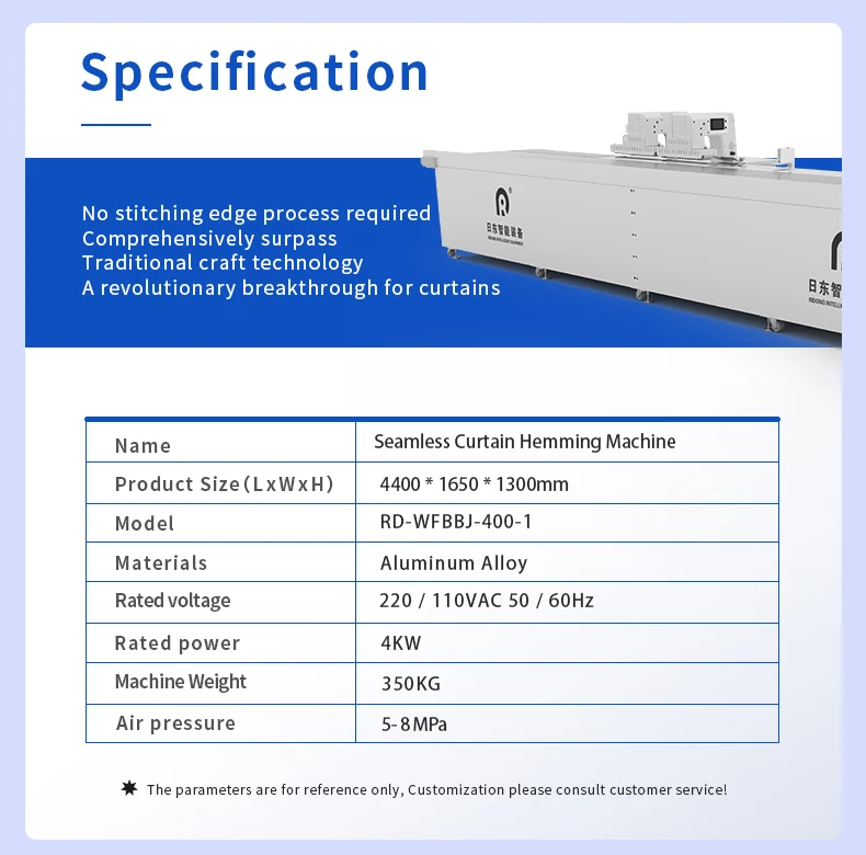 New Product Seamless Curtain Hemming Sewing Machine Flat-Bed Mechanical Configuration