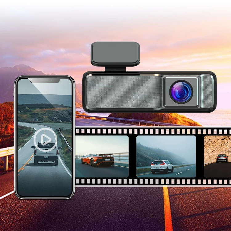 2 Camera 1080P+1080P Car DVR WiFi Logger Night Vision Dual Lens Dash Cam With Rearview Lens 2 Channel Car Camcorder