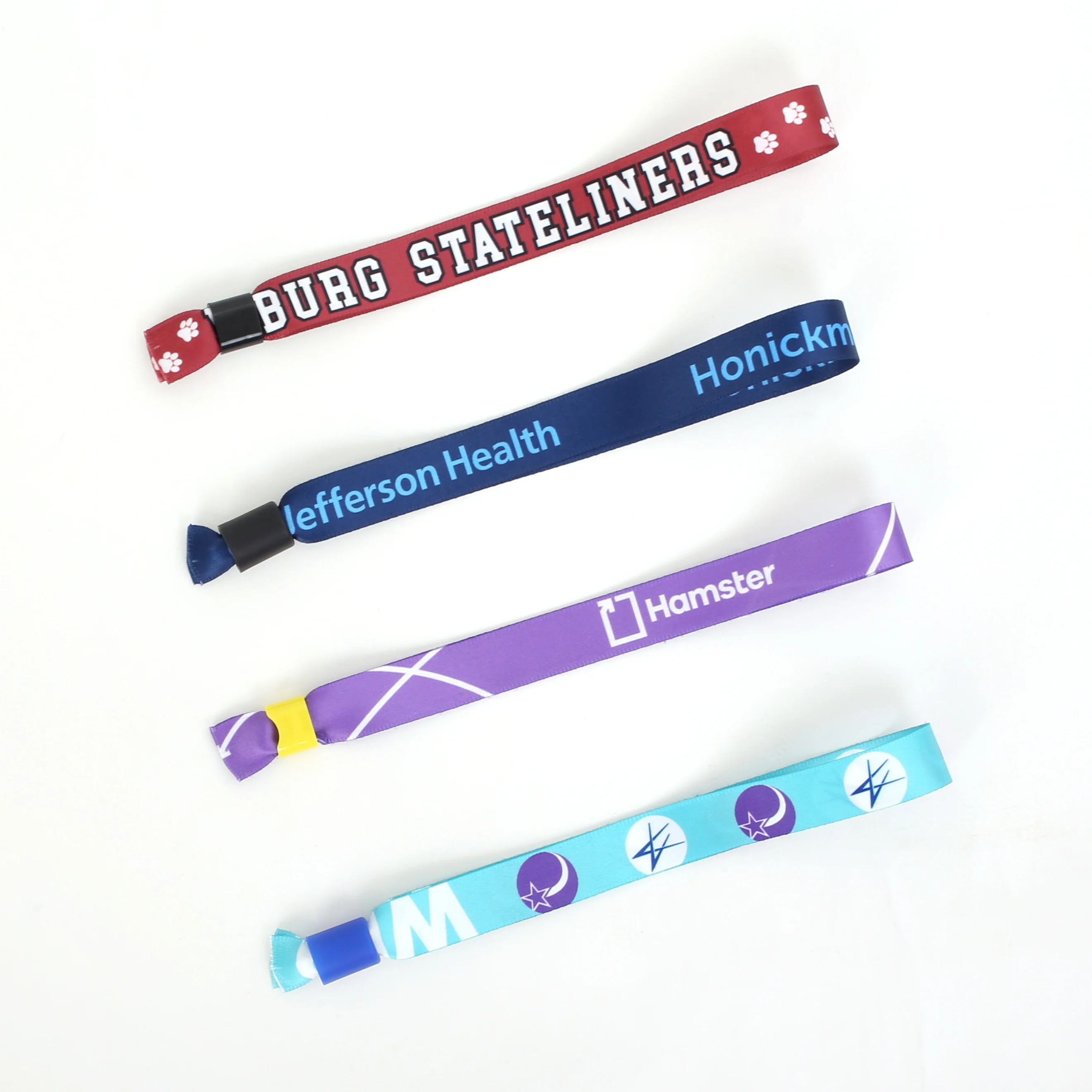 Custom Promotional Wristbands With Logo Wristband Party Woven Fabric Festival Event Wrist Bands Customized Hand Bracelet