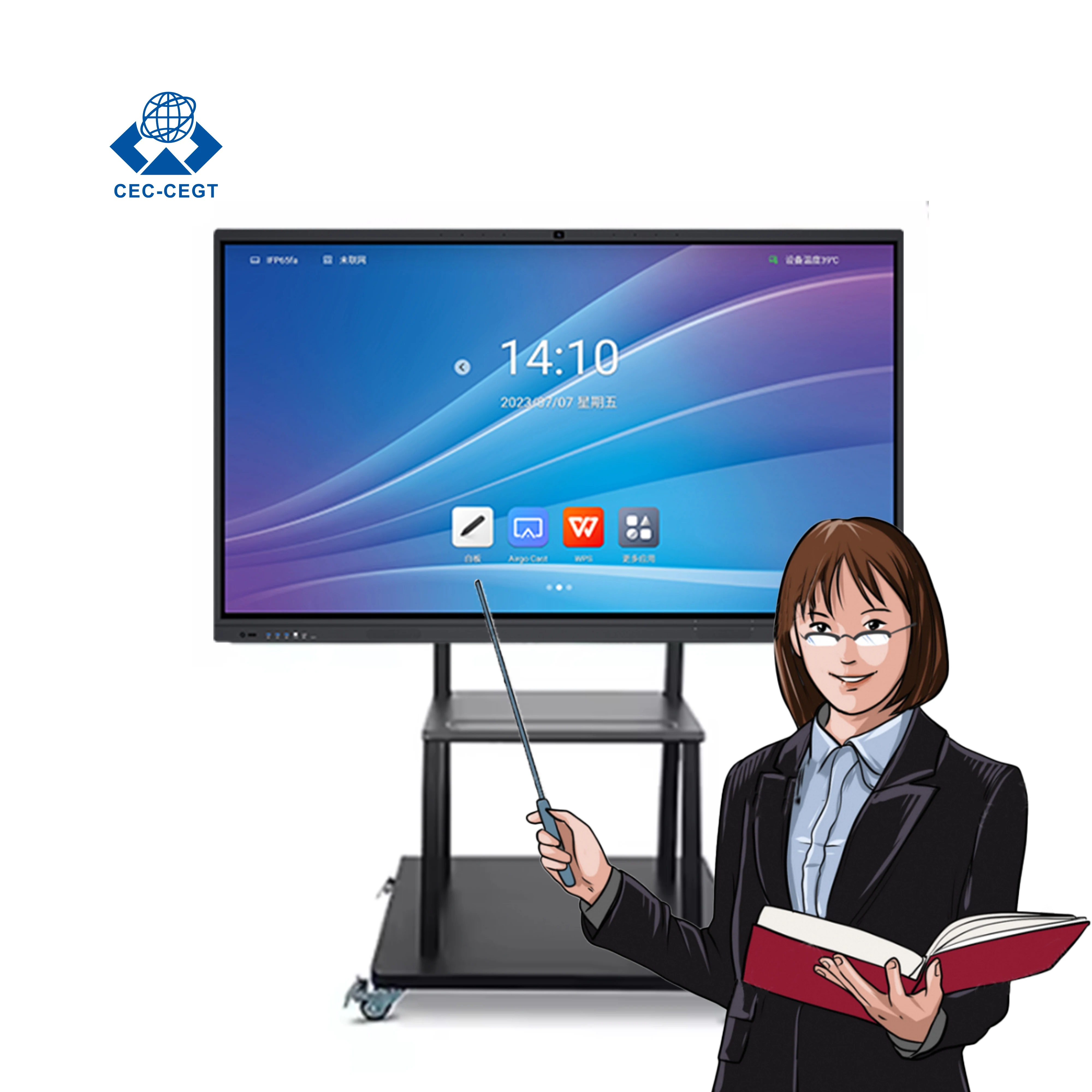 ZDHQ HD 4k ЖК-дисплей 55 65 75 85 86 98 110 дюймов Смарт-борд интерактивная доска для обучения
