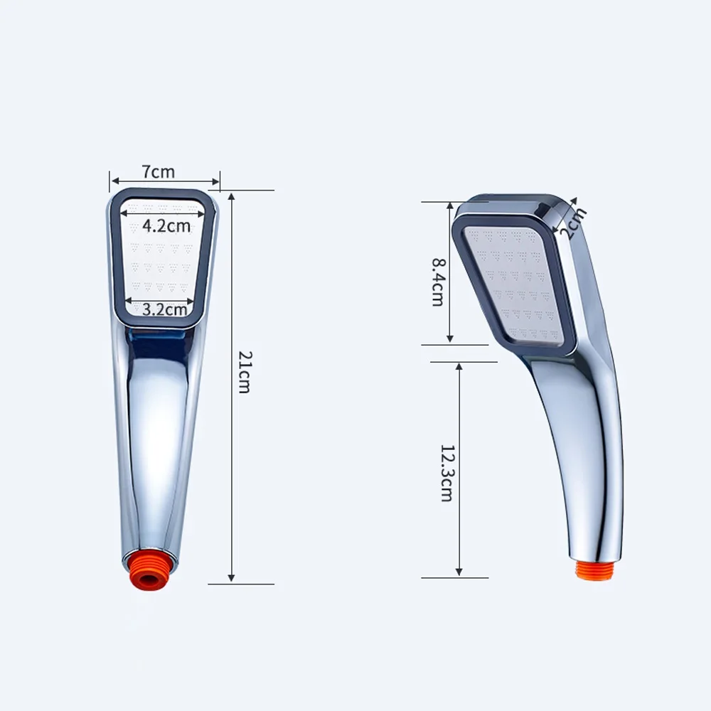 Water Saving Chrome Finish 300 Hole ABS Bathroom High Pressure  Shower Head