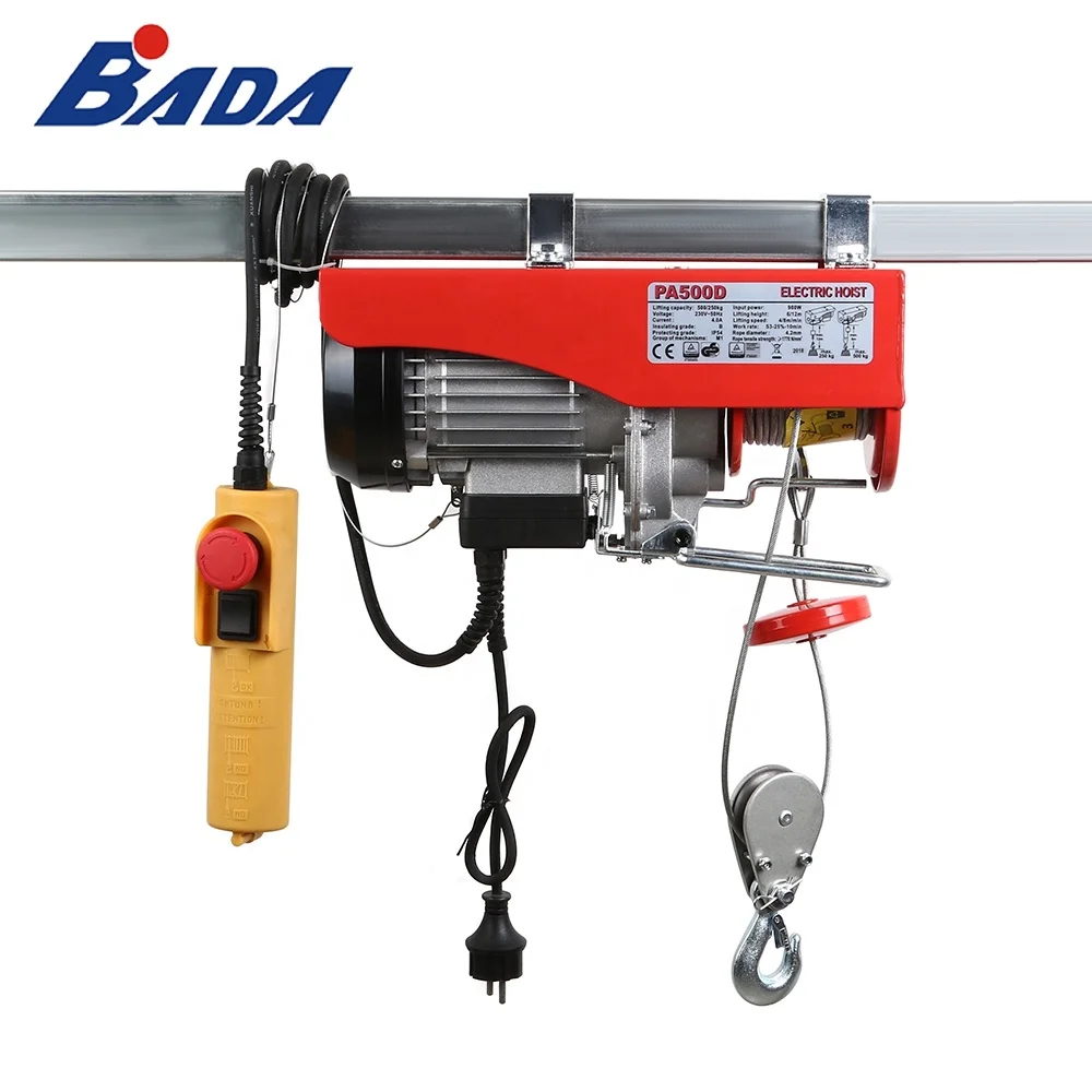 PA500D 0.2/0.8 tons small mechanical electric cable hoist