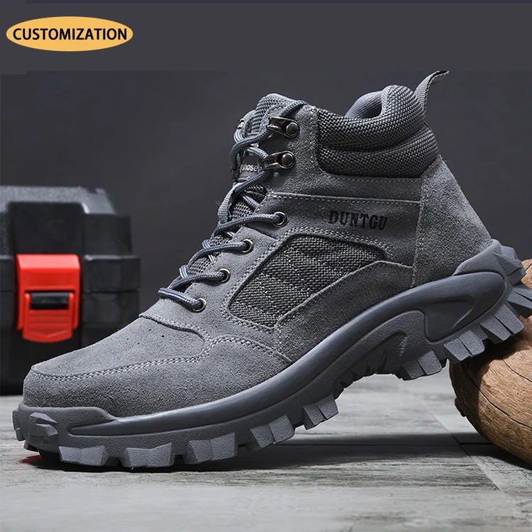 High quality black Leather Safety Shoes Industrial Cheap Work Shoes Security Shoes Steel Toe