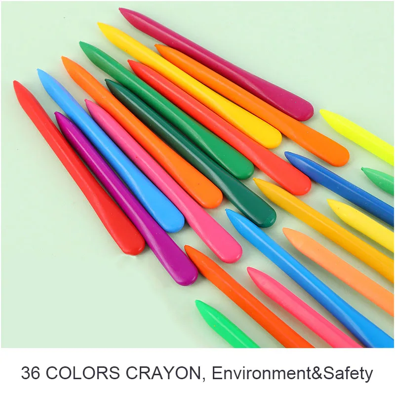 Hot sale Crayons Oil Pastel 36 Colors Set Water Soluble Pastel Wonderful Stick Art Student Crayon Box