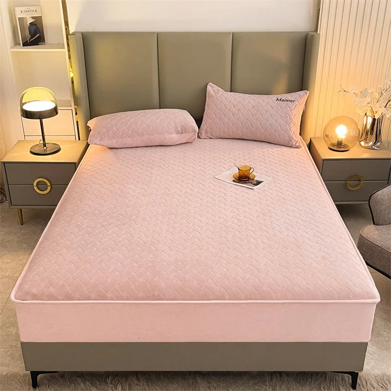Factory Hot Selling Thick Mattress Pad Cover Fitted Sheet Mattress Covers Protectors