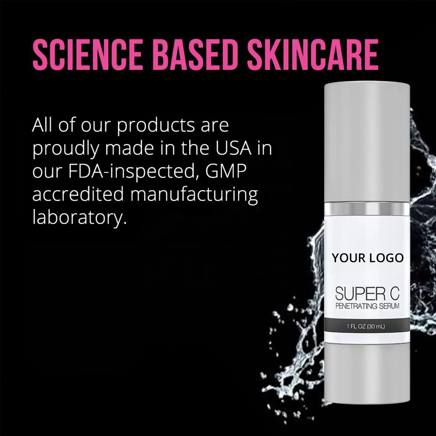 Private Label 30ML Smoothing Skin Moisturizing Whitening Anti Wrinkles Anti Aging Serum Super C Serum Penetrating Serum