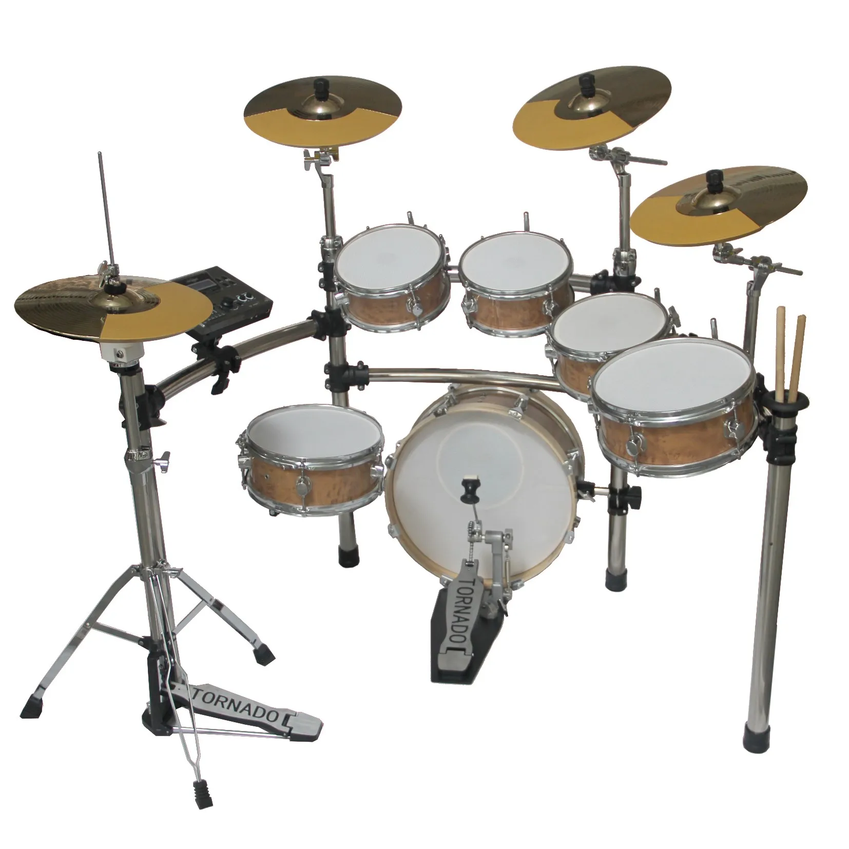 
Professional Colorful Plastic Surface Electronic Drum Set 