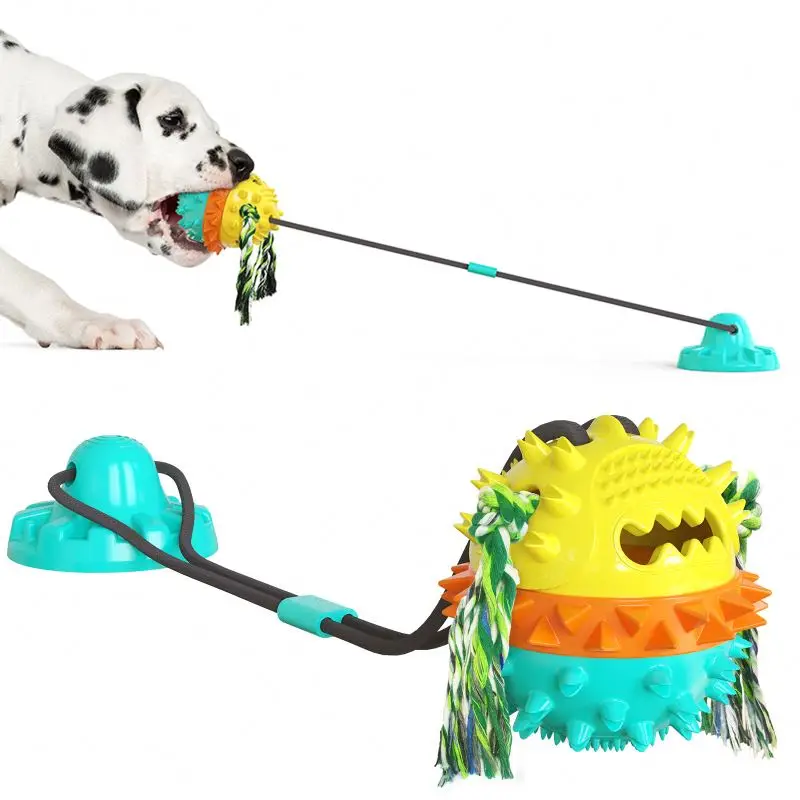 Hot Style Dog Accessories Games Double Suction Cup Pull Leash Pet Molar Grinding Stick Dog Toothbrush Chew Toy Pet Toys