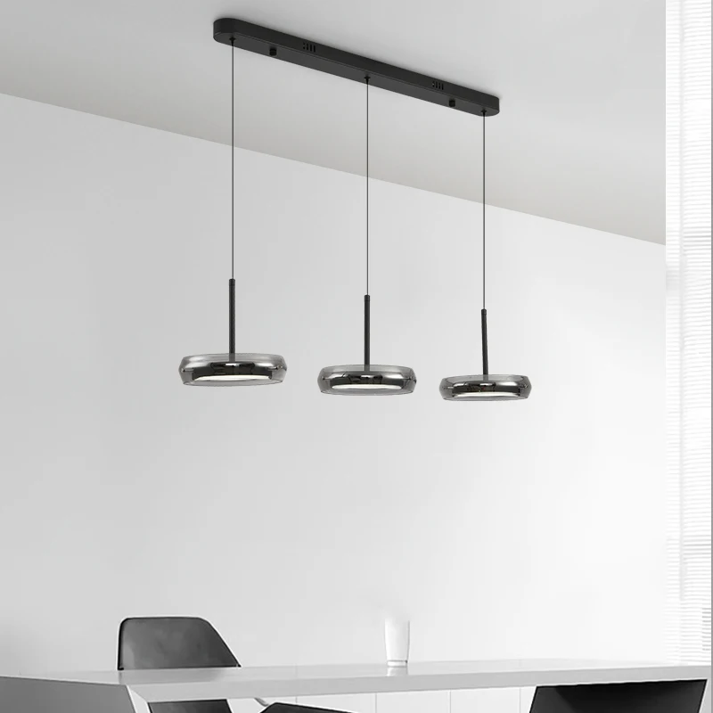 Practical external luminous restaurant bar LED pendant light elegant warm gold bedroom living room indoor pendant lamp