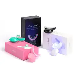 Wholesale Private Label Rechargeable Teeth Whitening Gel Kit for Home Use Dental Bleaching LED Light 3 Syringe Set