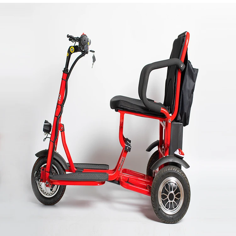  Складной Электрический трехколесный велосипед EBS brake 350 Вт с литиевой батареей из алюминиевого