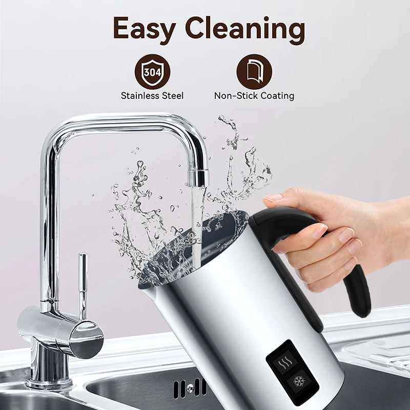Kitchen Automatic Steam Milk Frother and Heater soft foam Mini Electric Frother Milk Machine for Coffee