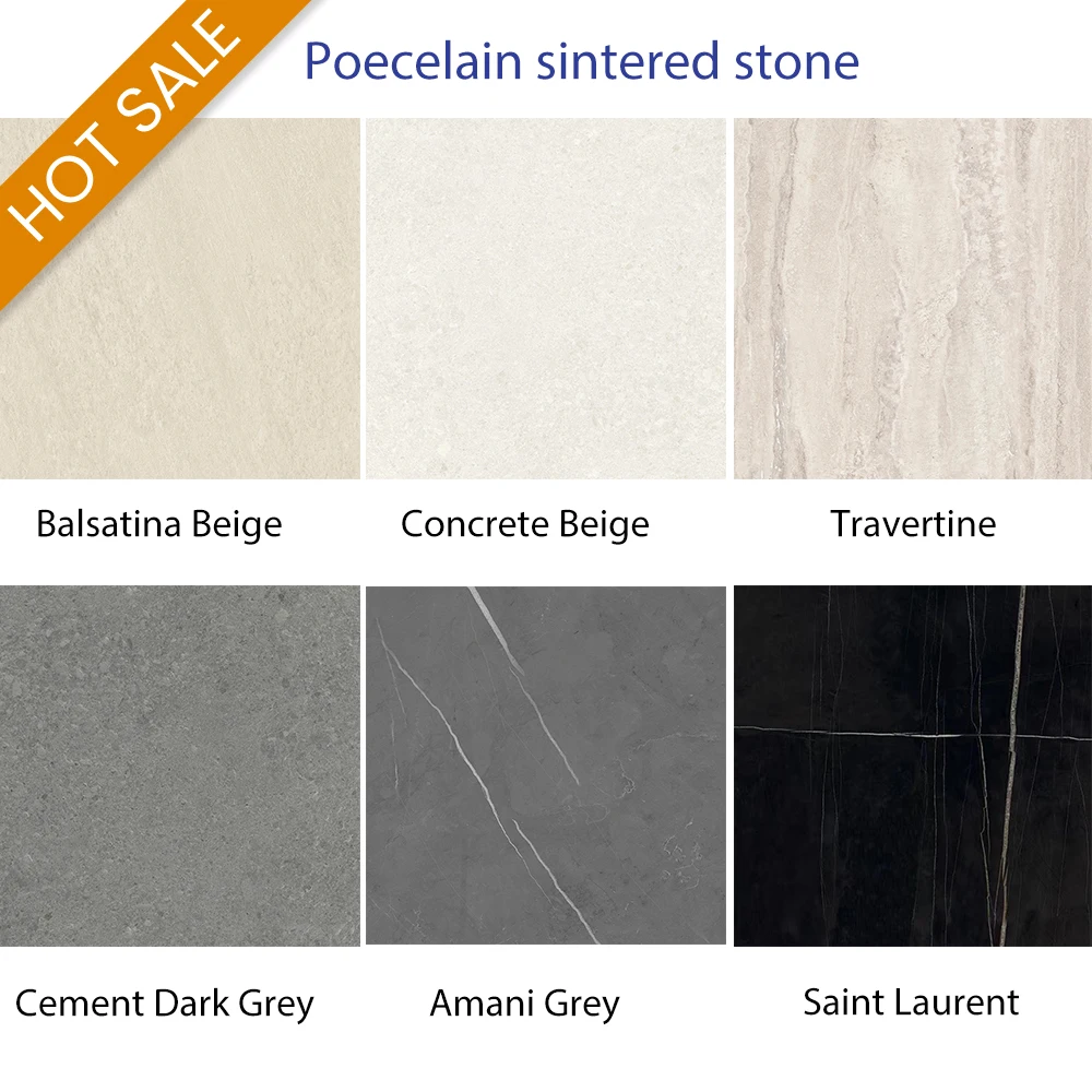 Table top 15 mm thickness porcelain slab countertop bathroom vanity top