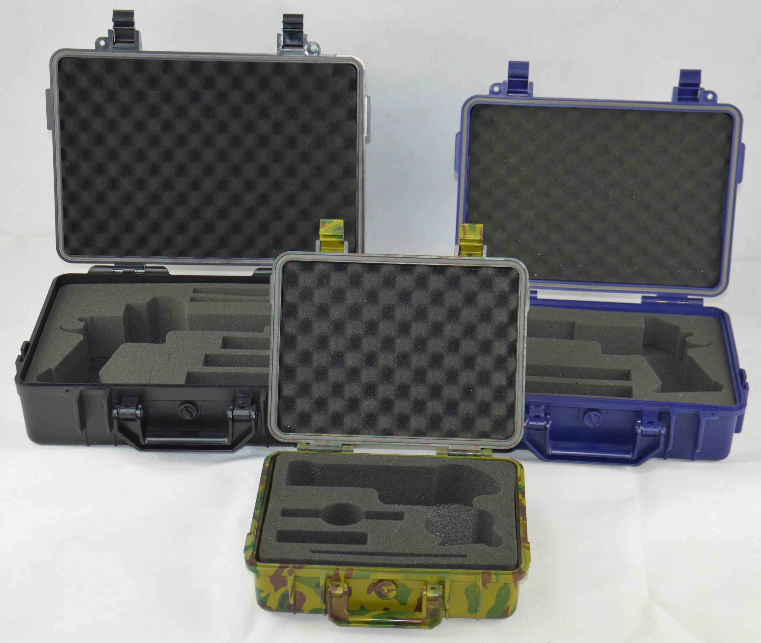 Custom Hard Tool Carrying Plastic Storage Gun Hard Moisture-Proof Suitcase Wth Foam Case Abs Heavy Duty Waterproof  Case