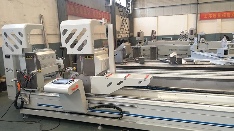 Aluminium window machinery automatic cnc double head mitre saw aluminum cutting machine