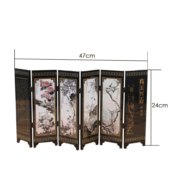 Chinese classical screen decoration, Plum orchid, bamboo and chrysanthemum pattern, suit