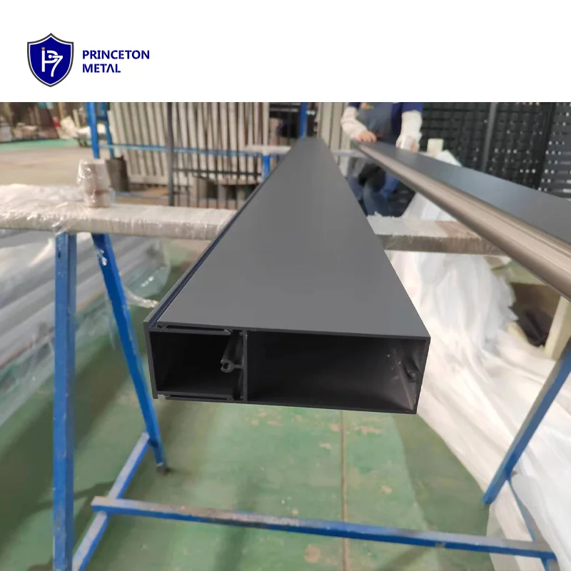 Aluminum 6063 Slat Profile for Fence Panels and Gate Customized Windows Aluminum Extrusion for Project