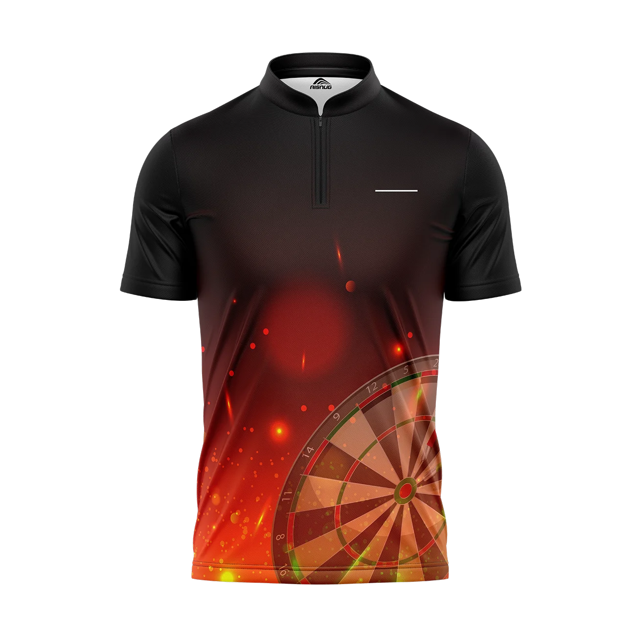 shark button up sublimated custom ladies cheap dart shirts logos with pocket