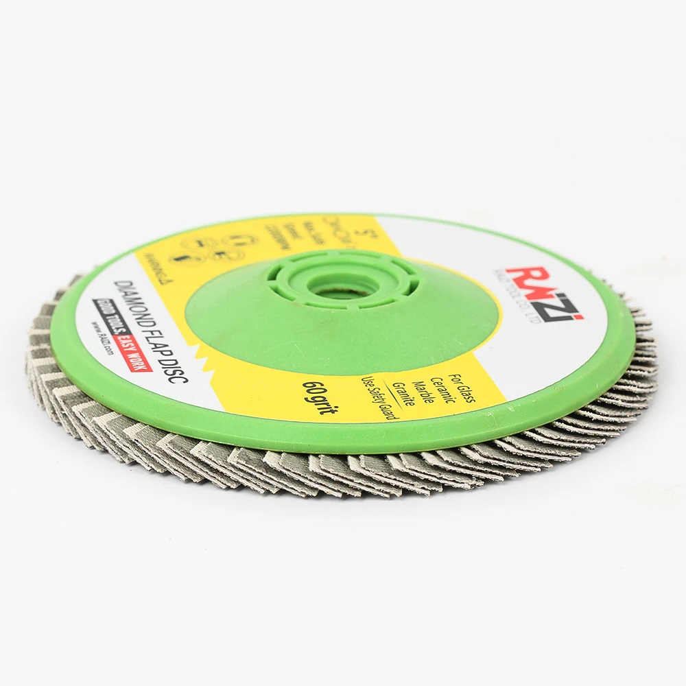 Raizi  Electroplated Diamond Flap Disc Grinding Wheels with plastic Backing
