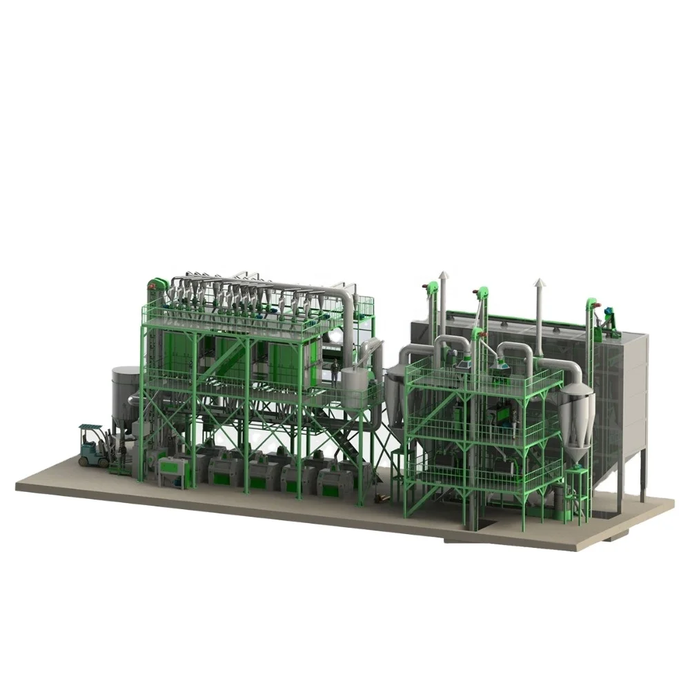 130 TPD automatic wheat flour milling project machine