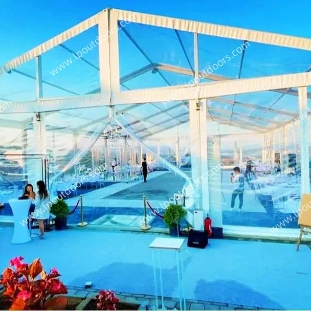 15 м Алюминиевый прозрачный шатер для 500 человек, Свадебная вечеринка в США