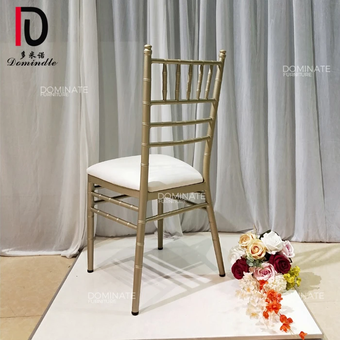 Hot Style Elegant Event Furniture Iron Frame Cross Back Wedding Party Chairs