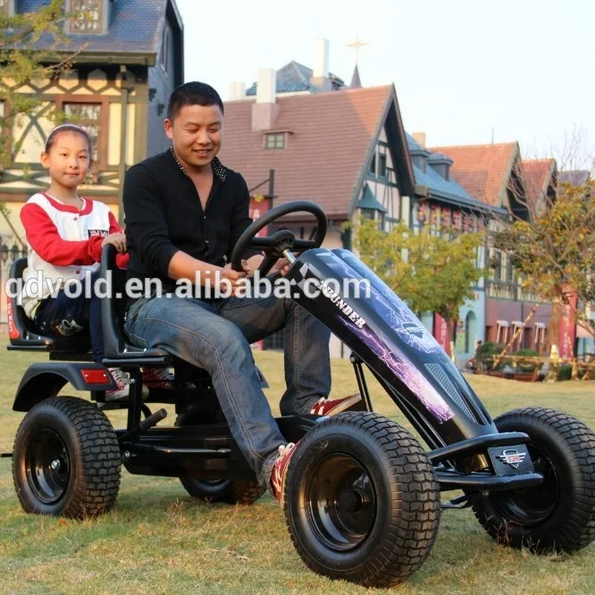 Pedal Go Cart off Road  Racing Go Kart 4 Wheels Adjustable Length