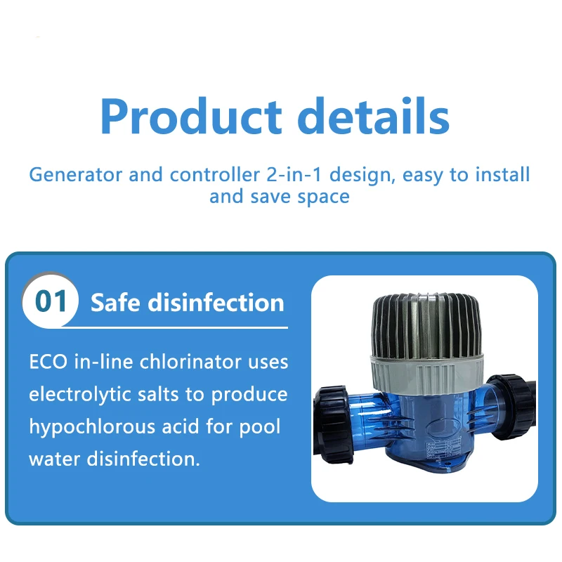 Good Quality And Cheap Price Small Chlorine Generator Salt Chlorinator Cellfor Swimming Pool