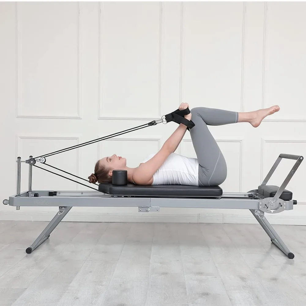 Multifunctional Pilates Reformer Adjustable Intensity Pilates Machine Foldable Pilates Core Bed Yoga Exercise Fitness Equipment