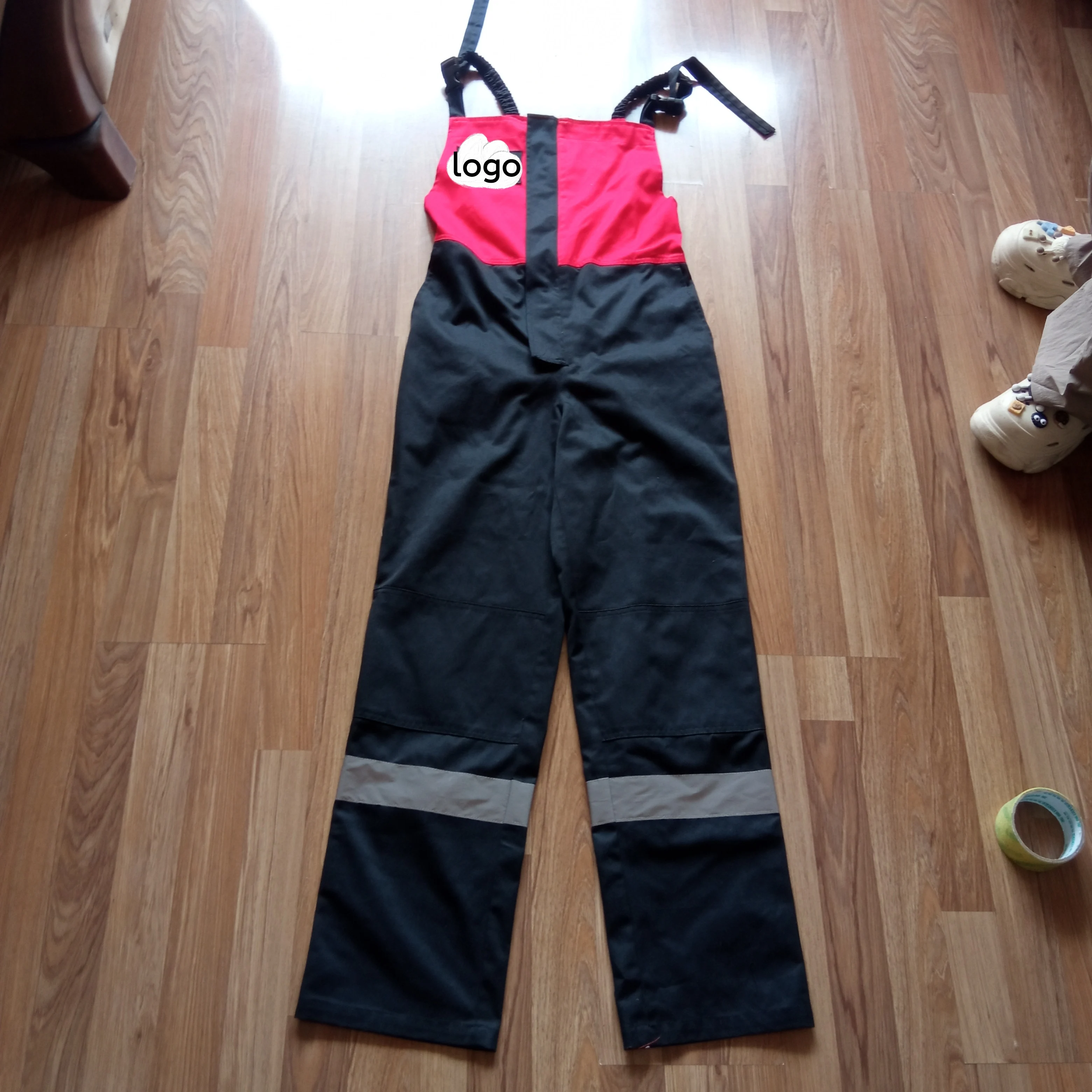 Twill Utility Cargo Overalls Relaxed Fit Duck Bib Overall
