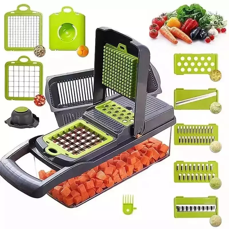 Amazon Hot Selling Multi-Function Gadget Vegetable Chopper Dicing Shredding Slicing Kitchen Tool Grater Vegetable Cutter