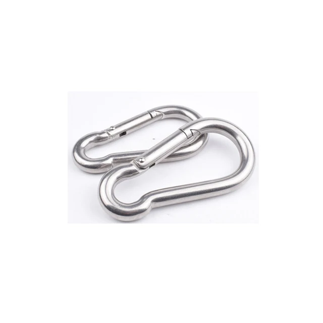 Hot sale 304 stainless steel safety snap gourd spring safety hook for outdoor sports
