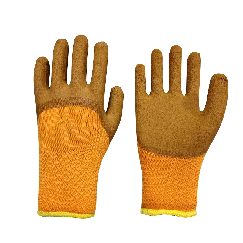 Terry foam 300#gloves Terry Thickened Warm Gloves Nylon Foam Labor Gloves