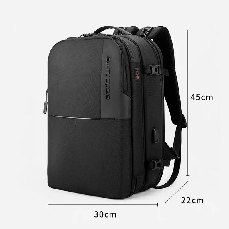 2023 Large Capacity 40L Carry On Travel OEM Backpack Men Business 2 in 1 Removable Laptop Backpack Bags Arctic Hunter Mochila