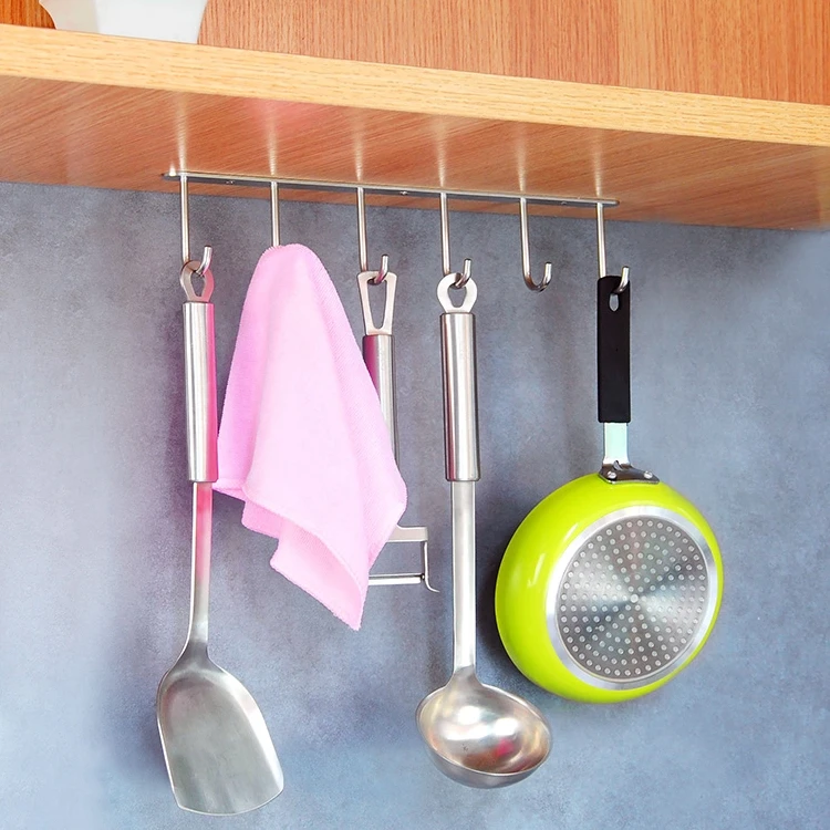 
Wholesale Stainless Steel Multi-Function Hooks Rails Metal Wire for Kitchen Hook 