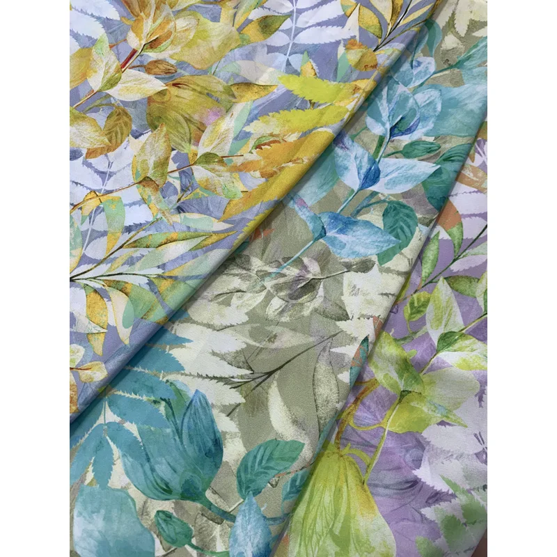 Chinese-fabrics textile soft scuba crepe material 50D stretch satin varley fabric for kids clothes