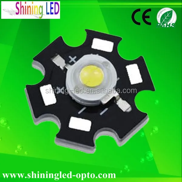 Alibaba Briddgelux chip 3000K 4000K 5500K 6500K 10000K-15000K 3W High Power LED with Star PCB Heatsink base