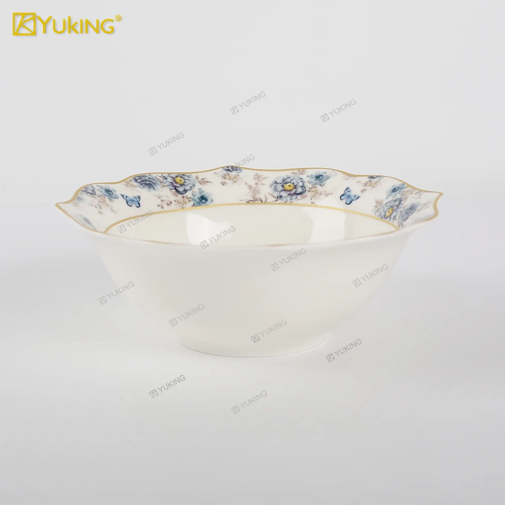 Manufacturer Wholesale 16 pcs Customized Embossed Tableware Applique Tableware Ceramic Dinner Plate Sets