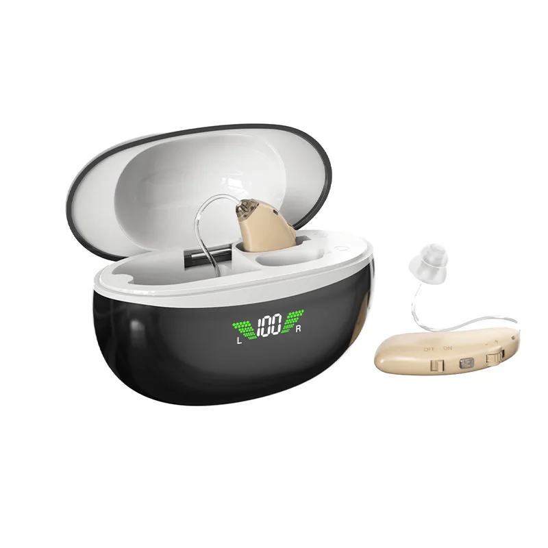 Wholesale Spot Elderly Digital Hearing Aid Sound Amplifier Magnetic Charging Collector