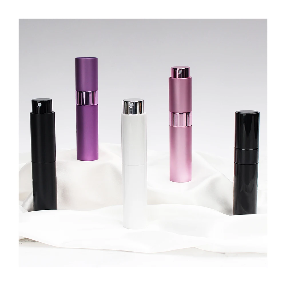8ml 10ml Perfume Atomizer Empty Rotating Perfume Bottles Refillable Glass With Spray