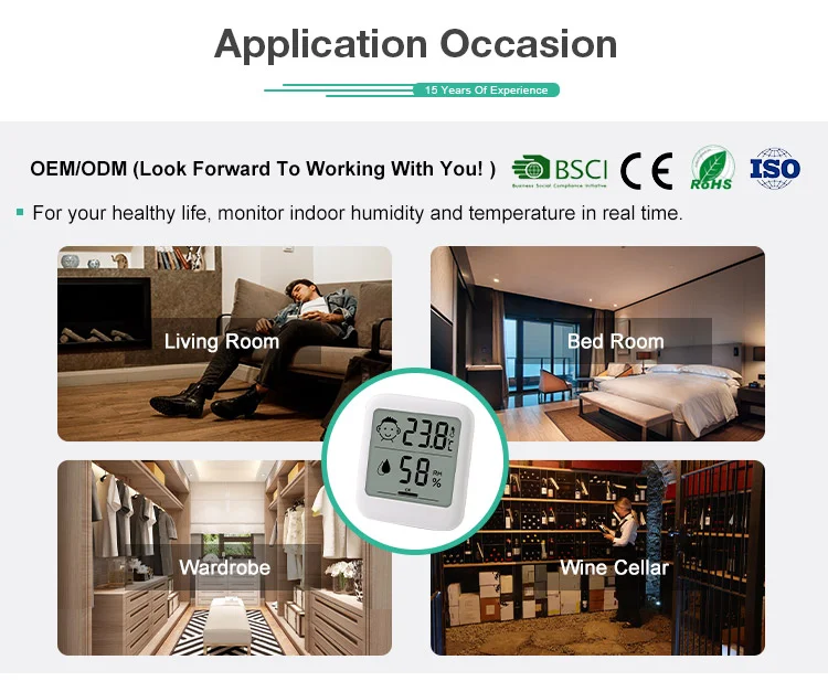 Mini Wireless Digital Barometer Meter Humidity Gauge Thermometer And Hygrometer Indoor Temperature