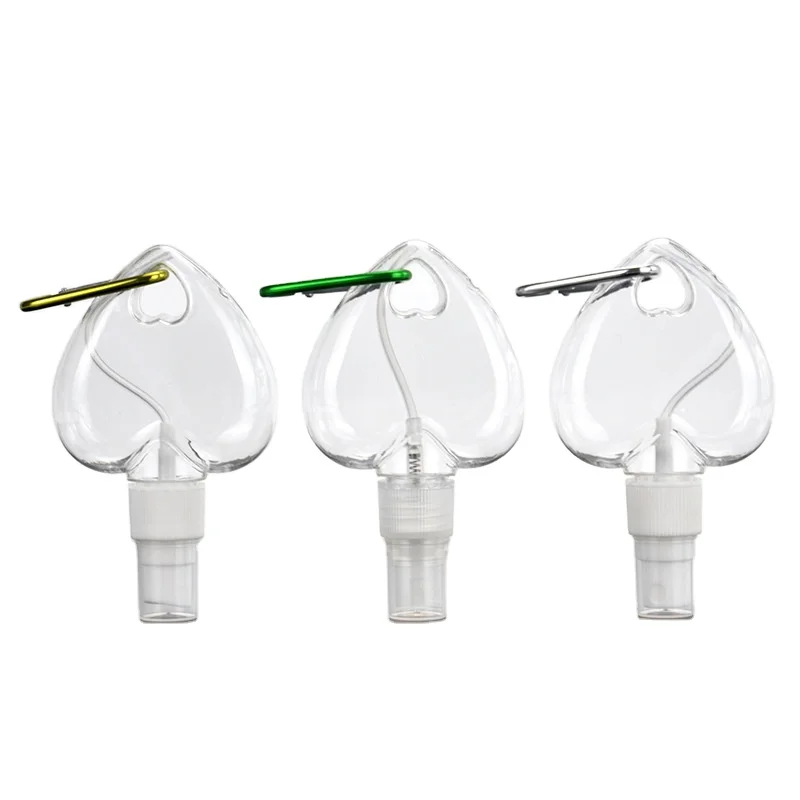 Пустые белые и прозрачные пластиковые бутылки для распыления ПЭТ 60 мл с насосом для мелкого распыления и алюминиевым крючком