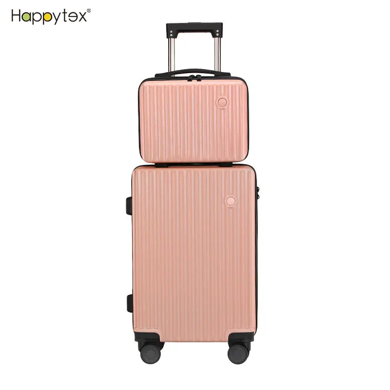 Fashion New Luggage Set of 2 Piece Lightweight PC Hard Shell Trolley Travel Suitcase With Beauty Case For Outdoor Business Trip