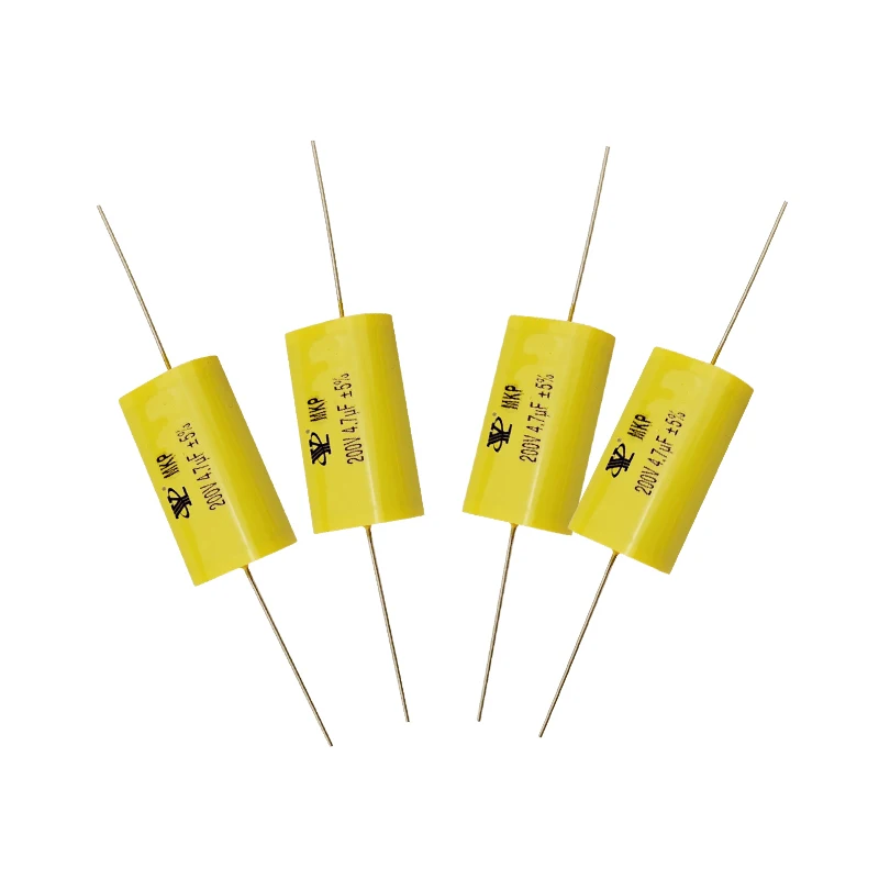 Polypropylene Film CBB20 200V 4.7UF Audio Frequency Stepless Through-heart Axial Capacitor For Smart Small Appliances