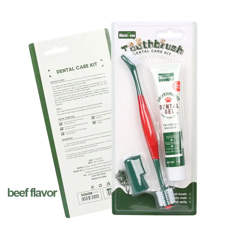 Wholesale Pet Toothbrush Dog Cat Cleaning Kit dog toothbrush and toothpaste