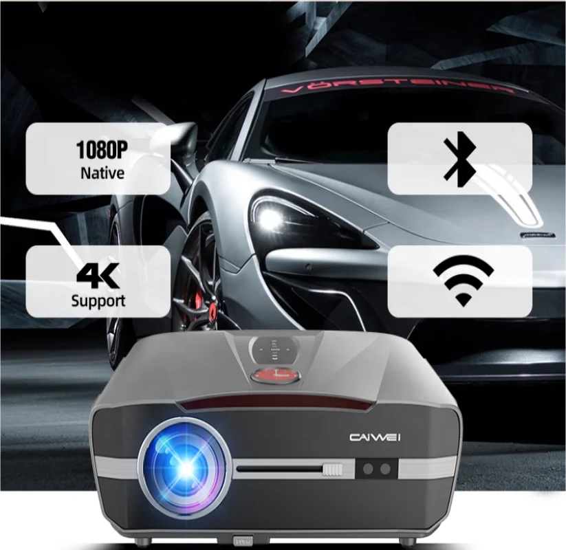 Home Theater Full HD 1080P Portable Projector 4K Movie 13000Lumens Projectors for Home Meeting Room 4k Projector