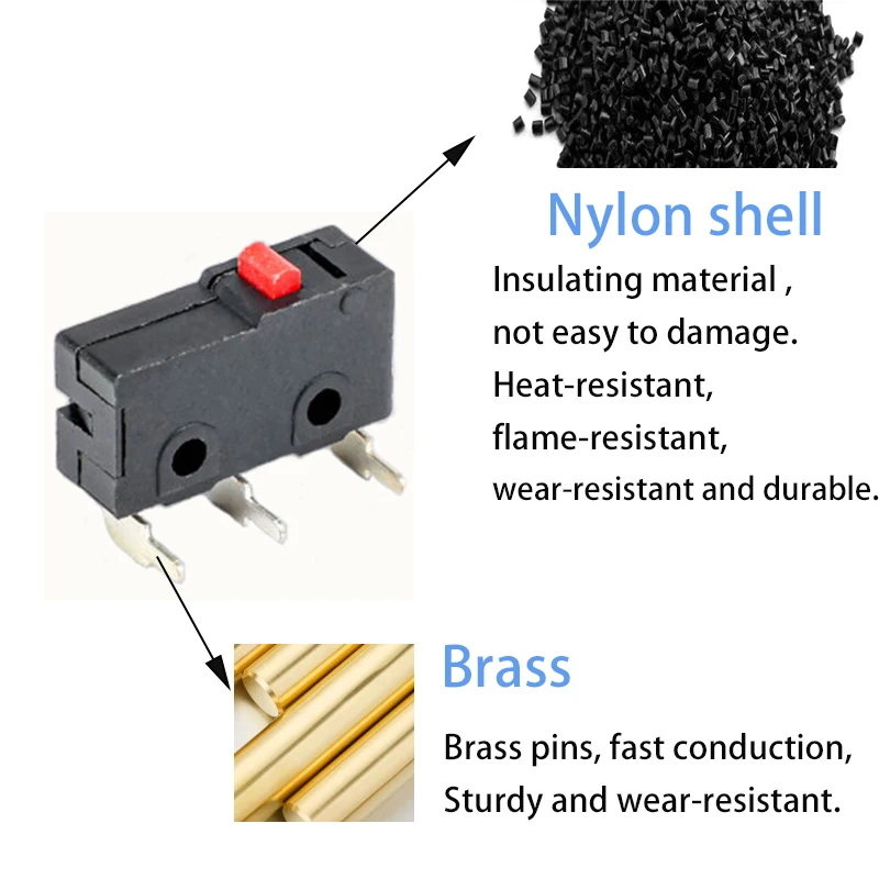 Micro switch kw12-a 3pin without handle Normally Open Close Limit Switch KW12 Reset Limit Switch 5a125v